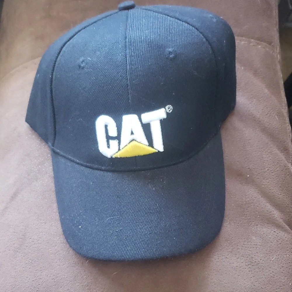 CAT Black Baseball Cap NEW